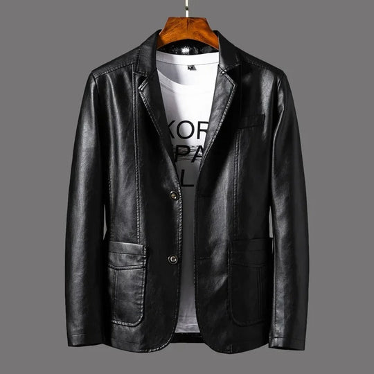 R&B | Klassisches Leder Herrenjacke