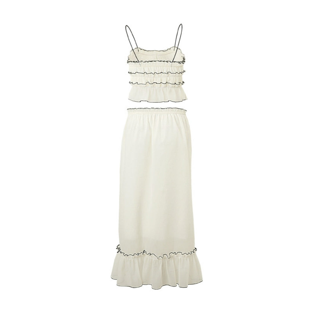 R&B | Hosenträger Top Temperament Kleid