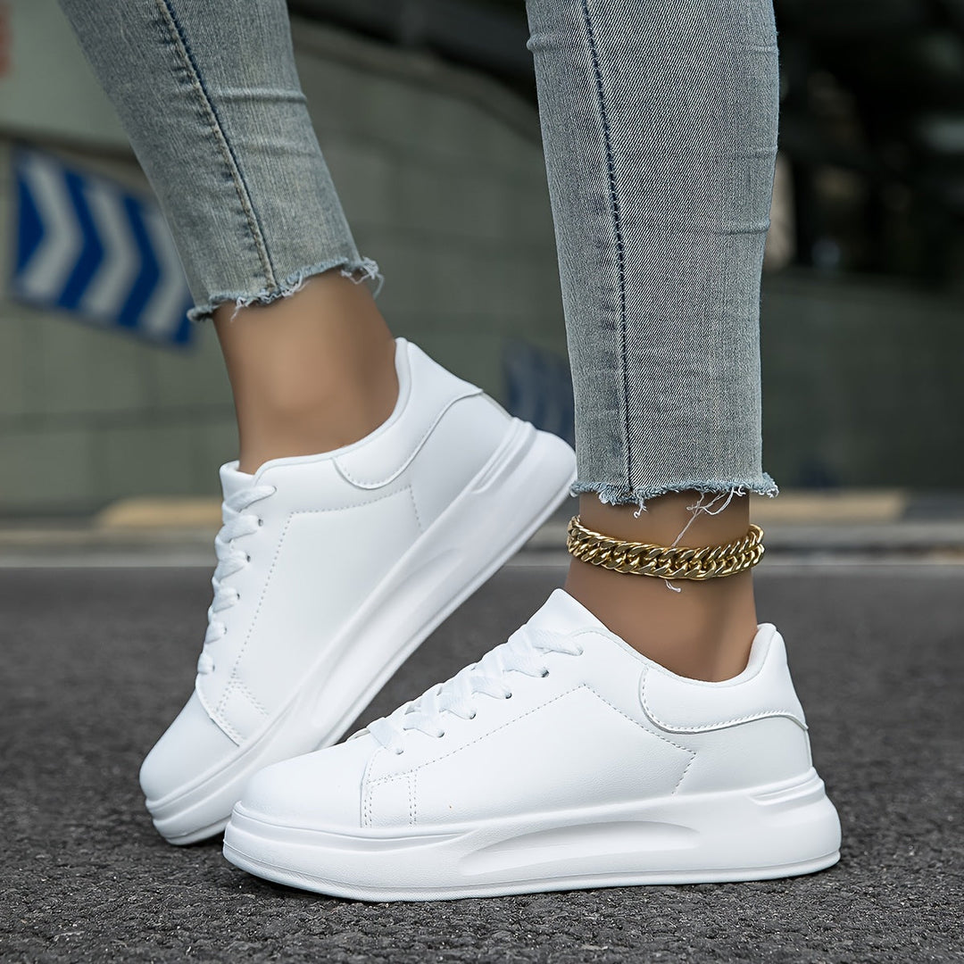 R&B | Saubere Weiße sneaker Für Damen, Weiß