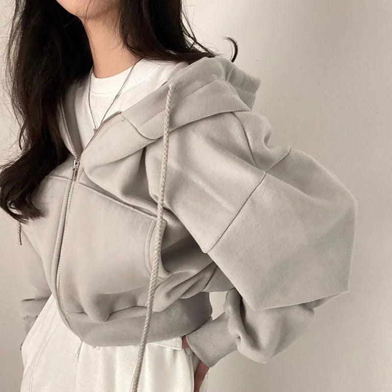 R&B | Stilvoller Kurzer Kapuzenpullover