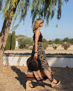R&B | Boho Lange Rock mit Print