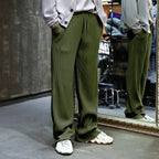 R&B | Dropping Gestreifte Hose mit hoher Taille und weitem Bein