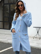 R&B | Lange Strickjacke Knopfverschluss Zeitlos und Bequem