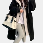 R&B | Lässige Lange Damenjacke mit Kapuze
