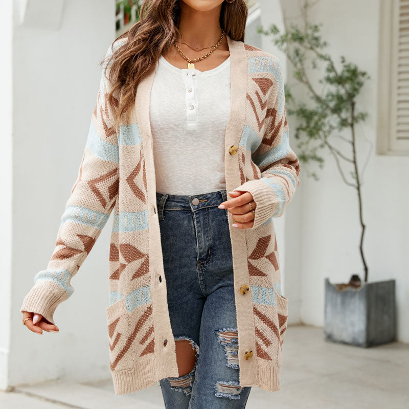 R&B | Lässiger Strick Strickjacke