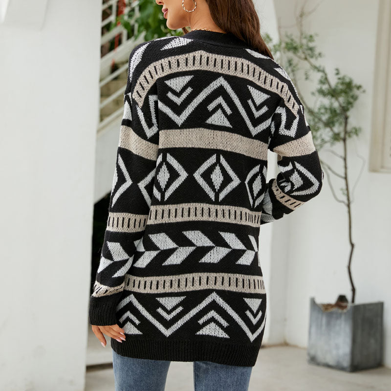 R&B | Lässiger Strick Strickjacke