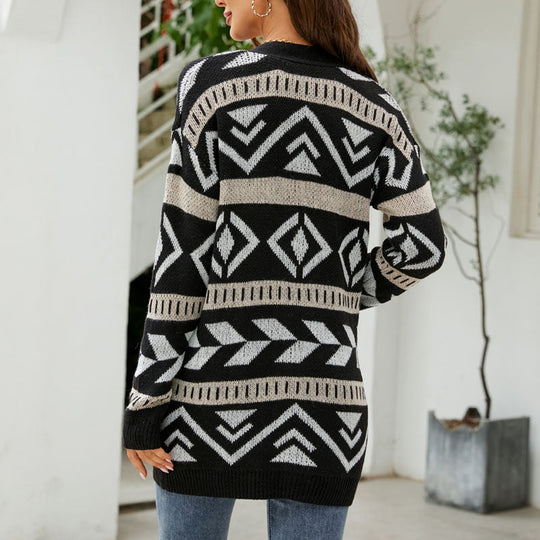 R&B | Lässiger Strick Strickjacke