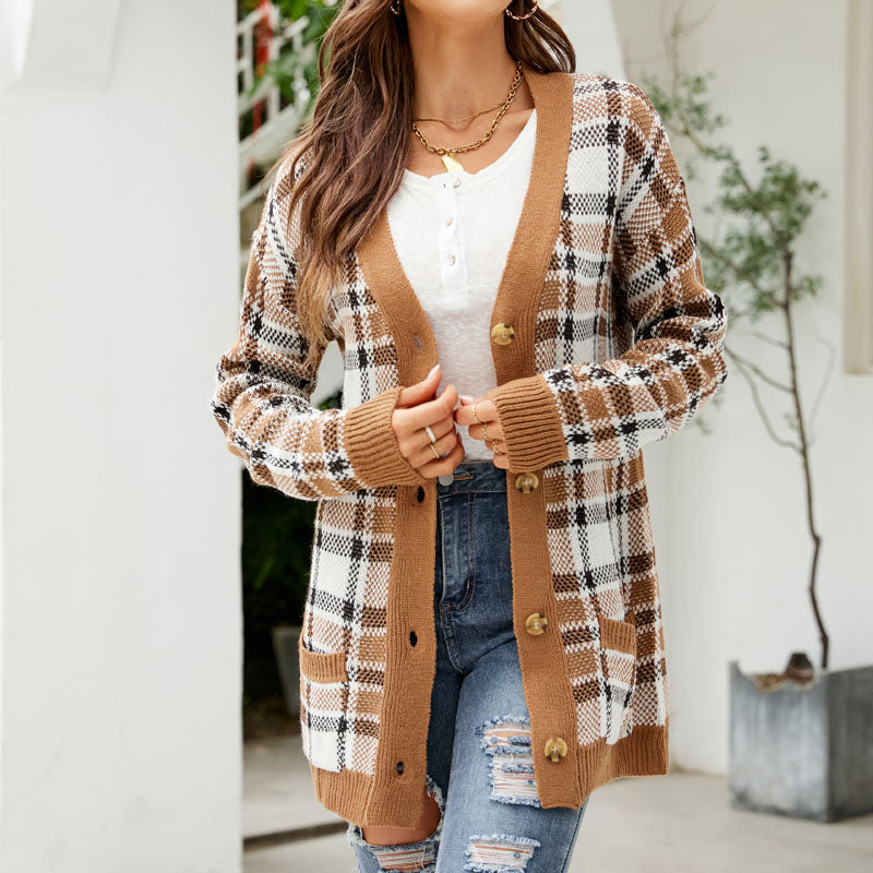 R&B | Lässiger Strick Strickjacke