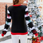 R&B | Weihnachtlicher Strickpullover Mit Festlicher Stickerei