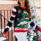 R&B | Weihnachtlicher Strickpullover Mit Festlicher Stickerei