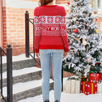 R&B | Weihnachtlicher Strickpullover Mit Festlicher Stickerei