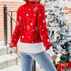 R&B | Weihnachtlicher Strickpullover Mit Rentiermotiv
