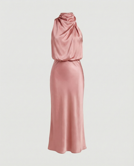 Glänzendes Langes Abendkleid mit Elegantem Schnitt | R&B