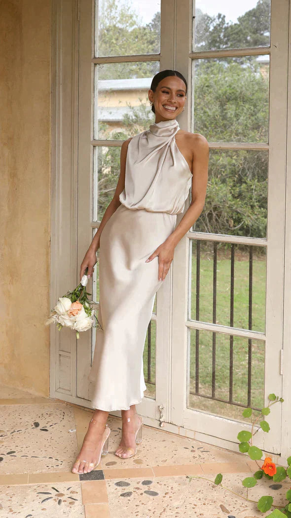 R&B - Glänzendes langes Kleid