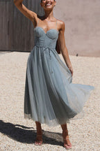 R&B | Modernes prinses chiffon Kleid
