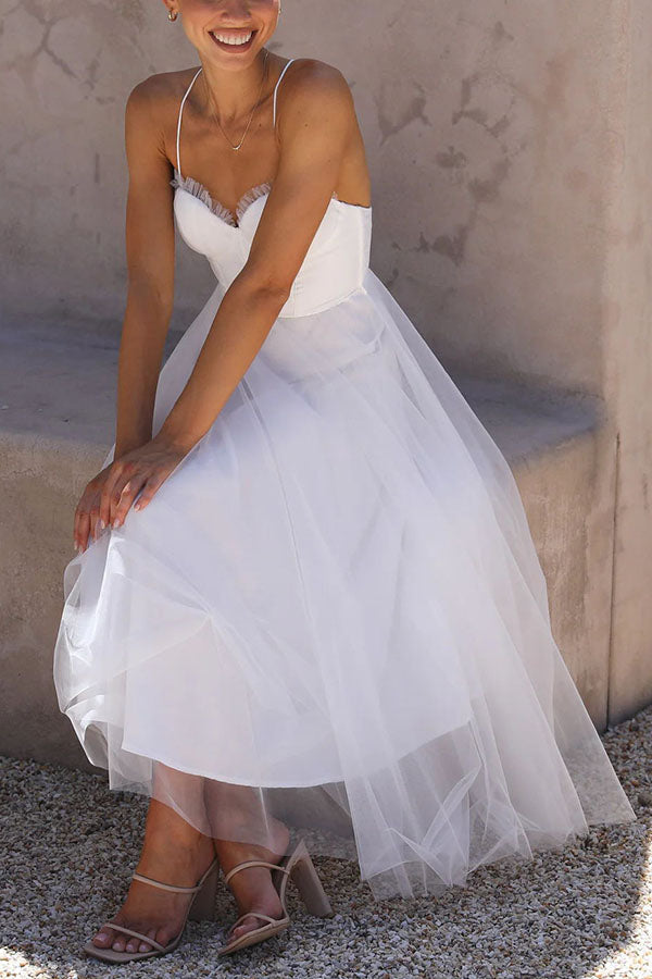 R&B - Modernes prinses chiffon Kleid