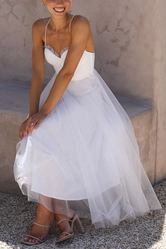 R&B - Modernes prinses chiffon Kleid