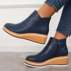 R&B | Stilvolle Stiefeletten mit Zipper und Plateau
