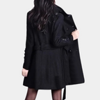 R&B | Eleganter Wintergürtel-Mantel für Damen