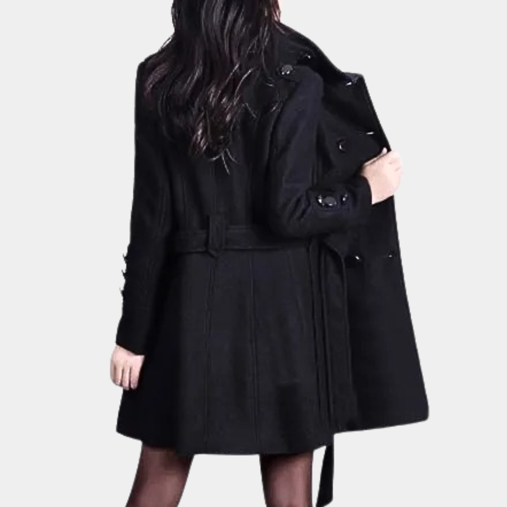 R&B | Eleganter Wintergürtel-Mantel für Damen