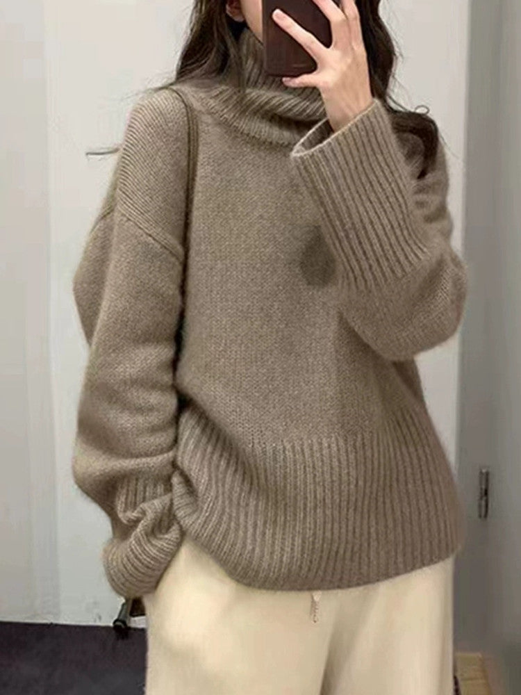 R&B | Strickpullover mit Hohem Kragen