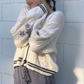 R&B | Bestickter Weinlese Pullover