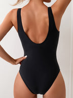 R&B | Bademode Elegante Damen Halblang mit Kontrastdetails