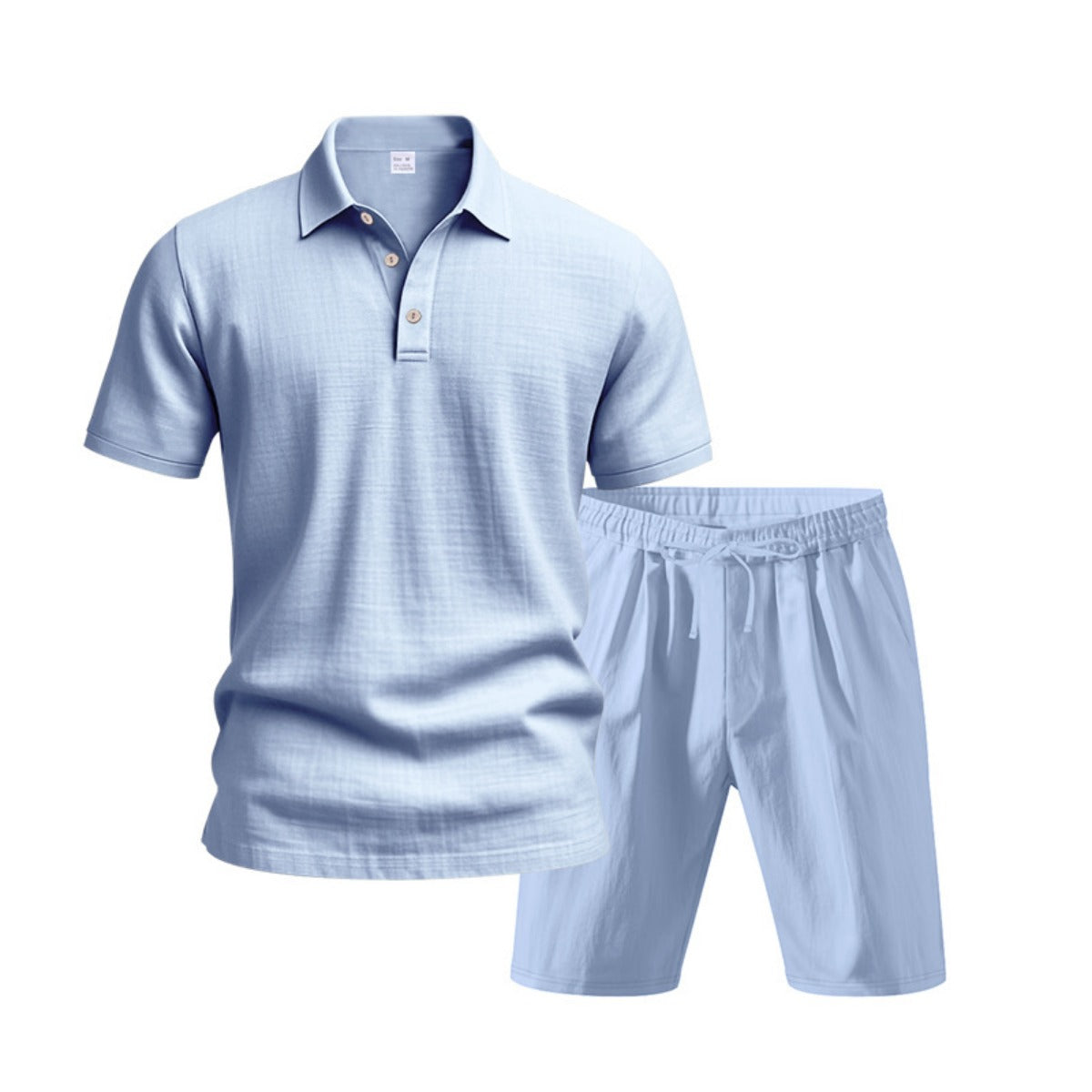 R&B | Kurzärmliges Poloshirt und Shorts Strandanzug
