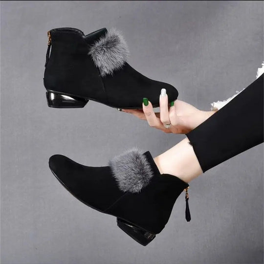 Gefütterte Stiefeletten mit rutschfester Sohle R&B R&B