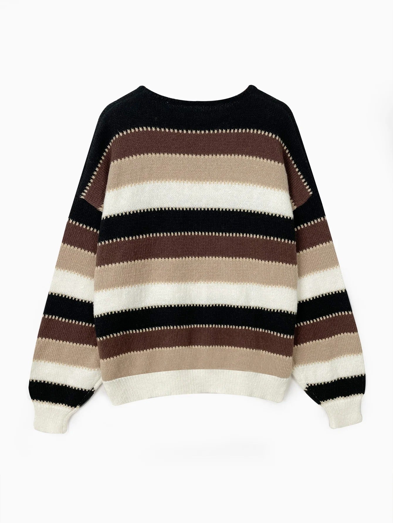 R&B | Gestreifter Strickpullover