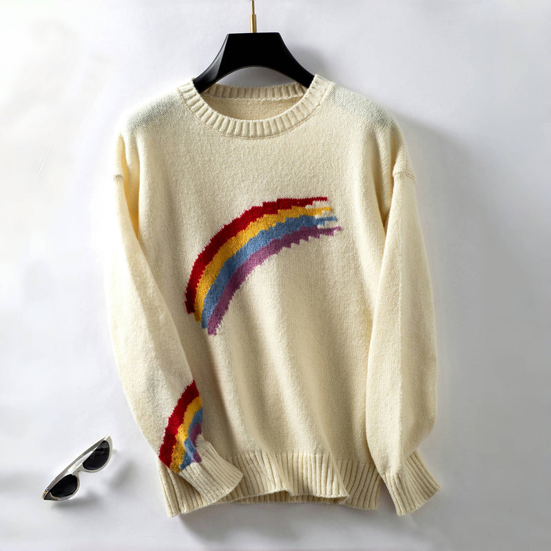 R&B | Regenbogen Strickpullover