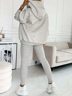 R&B | 3-Teiliges Damen-Sportanzug mit Lockerem Kapuzenpullover und Slim-Hosen