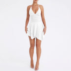 R&B | Kleid mit tiefem V-Ausschnitt und Neckholder-Trägern