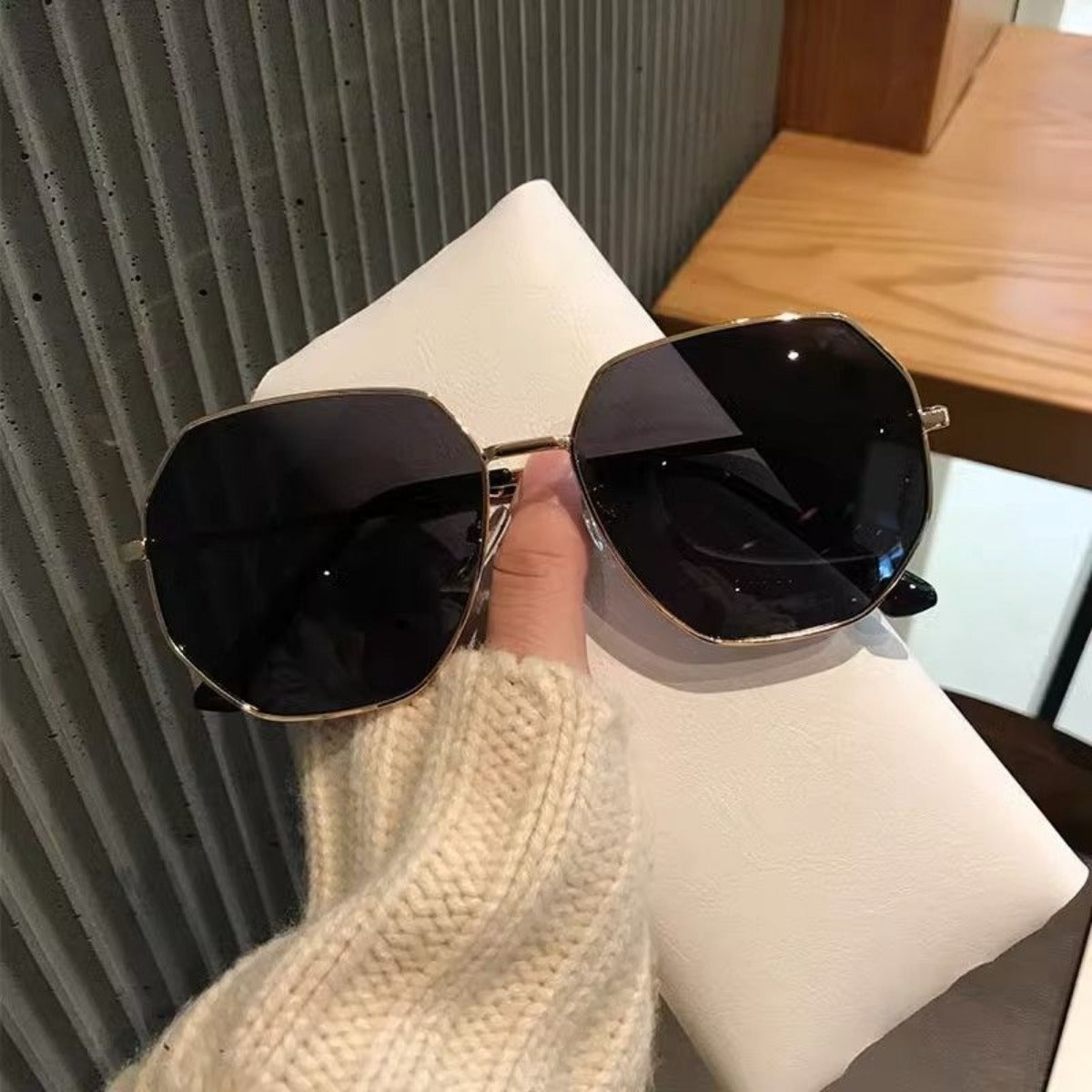 R&B | Polygonale Anti-Ultraviolett-Sonnenschutzbrille