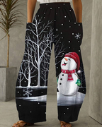 R&B | Weihnachtsdruck Freizeit Hose