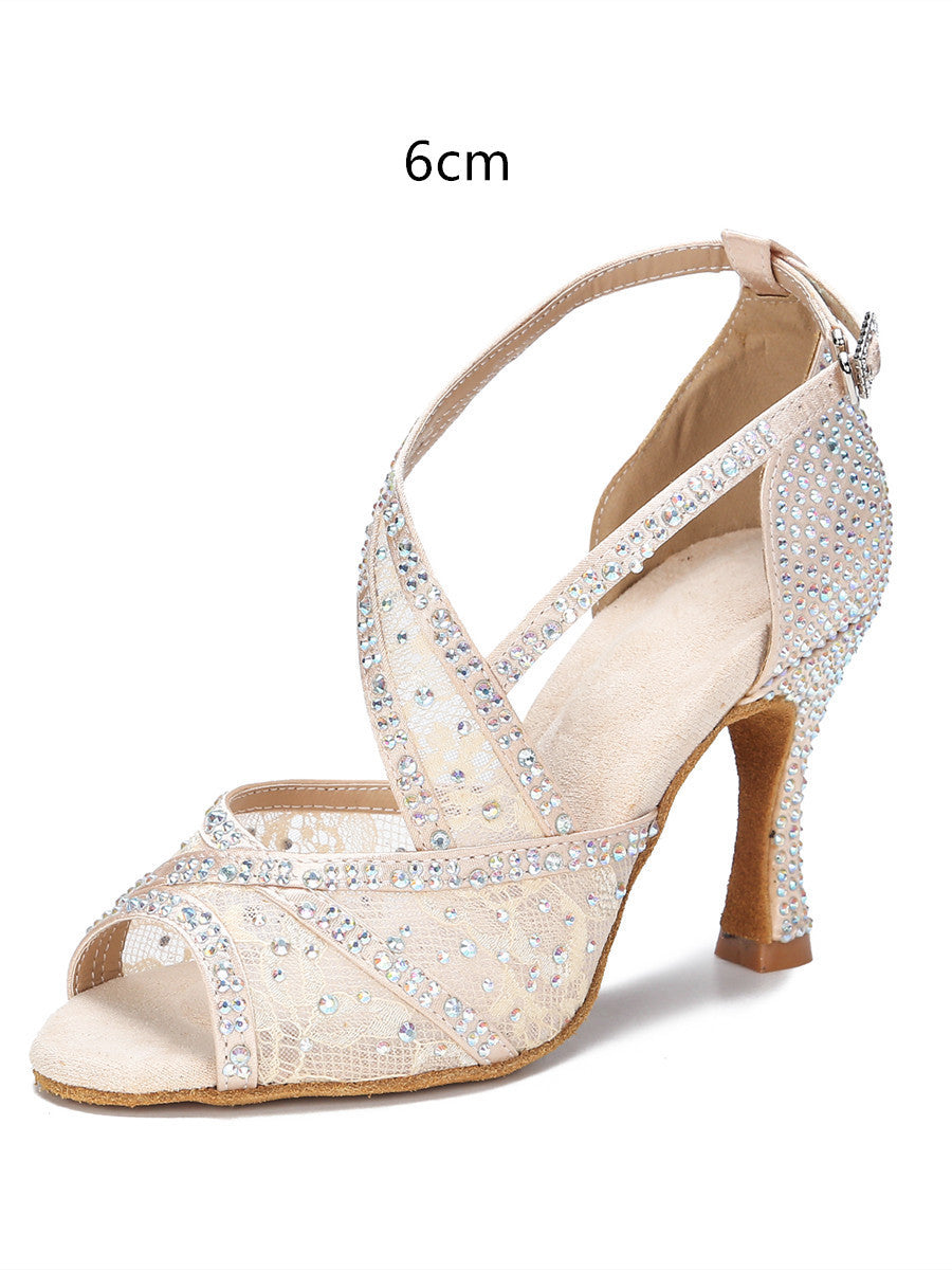 R&B | mit Diamanten Besetzte Lateinische Tanzschuhe Frauen Erwachsene