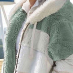 R&B | Color Block Zip-Up Kapuzenjacke