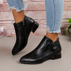R&B | Damen Niedrig Absatz Stiefel Bequem