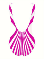 R&B | Optische-Illusion-Einteiler mit Auffälligem Kontrast für Damen