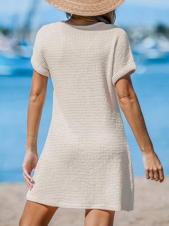 R&B | Blusenkleid mit V-Ausschnitt und Knick
