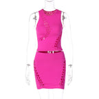 R&B | Hohler Rundhalsausschnitt Top Slim Rock Set