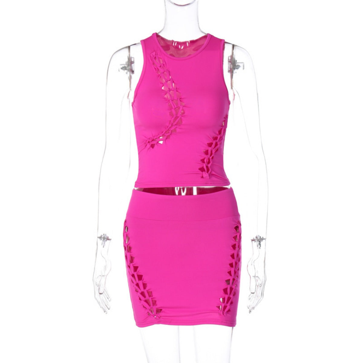 R&B | Hohler Rundhalsausschnitt Top Slim Rock Set
