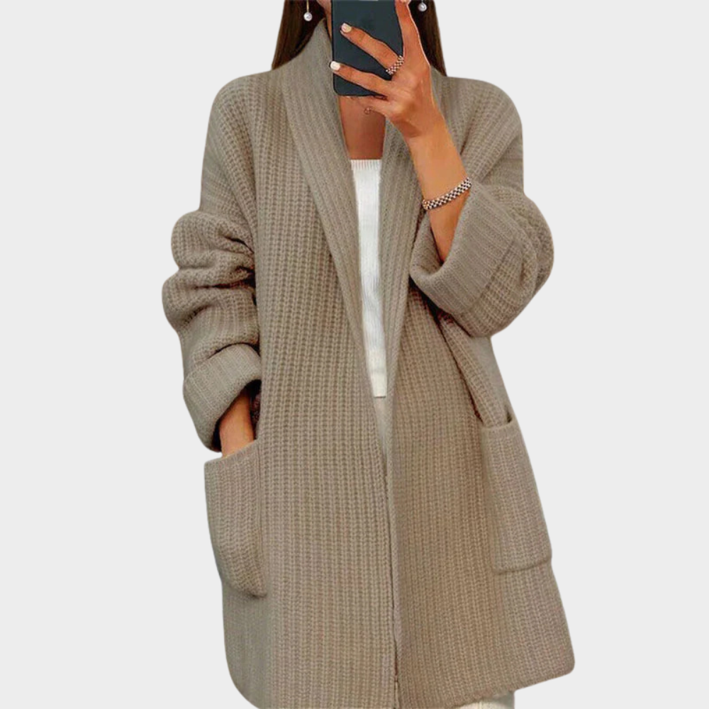 R&B | gestrickter Woll-Cardigan-Pullover
