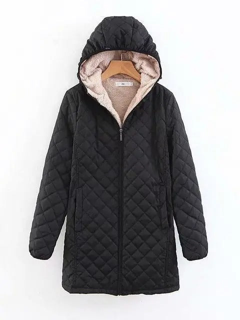 R&B | Warme Steppjacke mit Kapuze