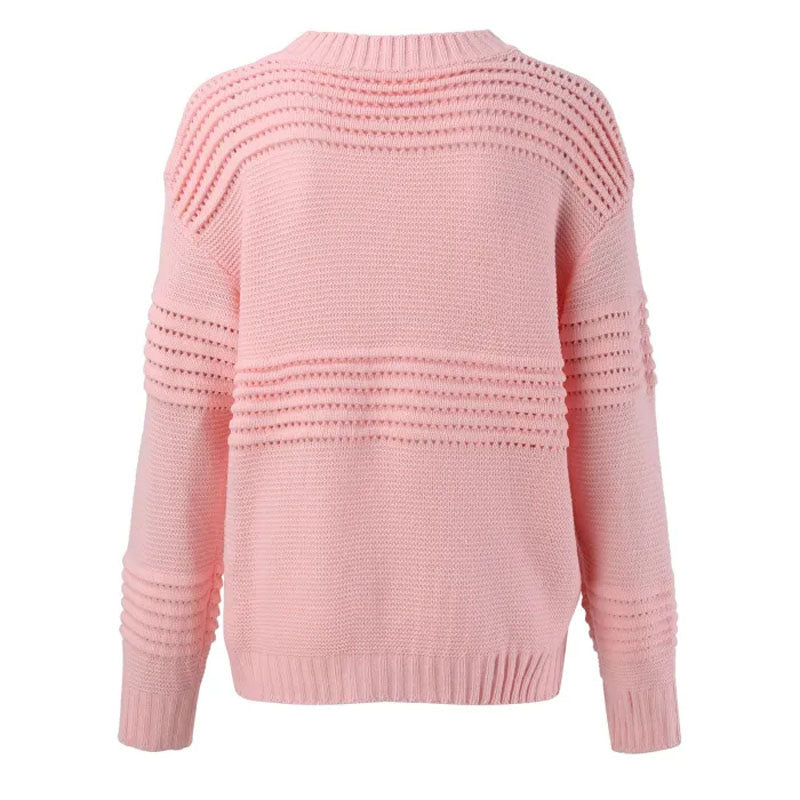 R&B | Strickpullover mit Modernen Ausschnitten Acryl Komfortabel und Stilvoll