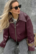 R&B | Kurze Kunstlederjacke