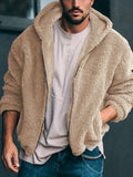 R&B Teddyjacke mit Reißverschluss für Männer