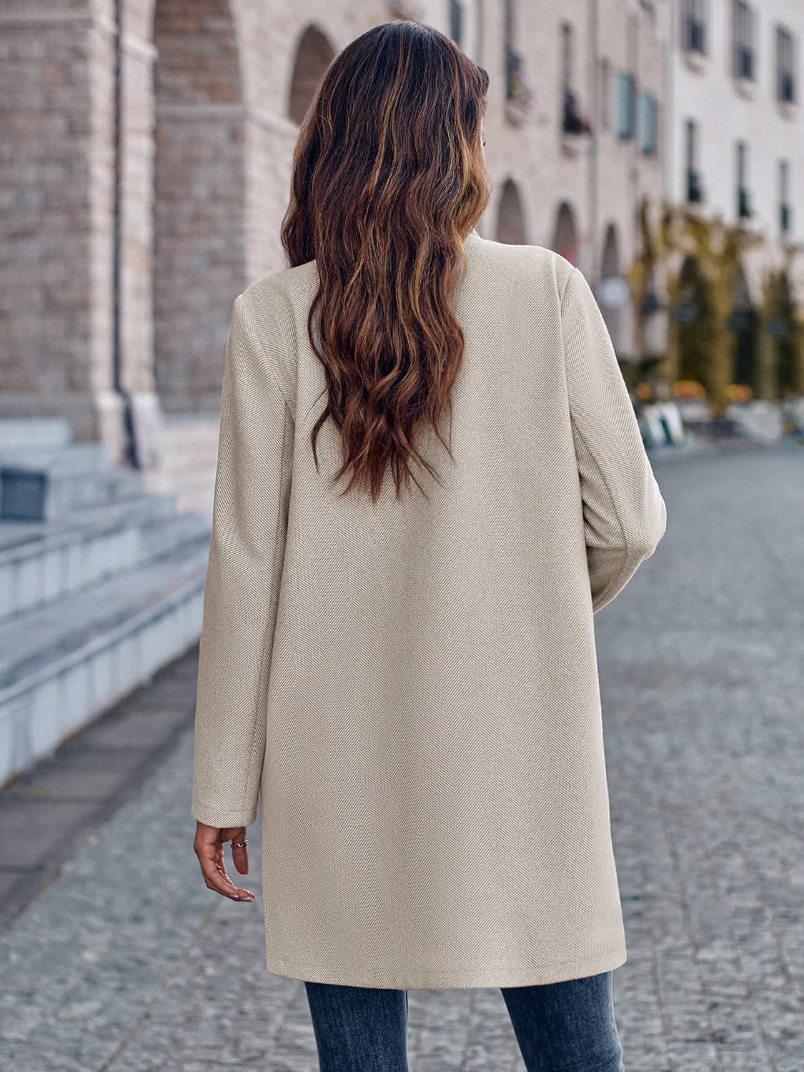 R&B | Offene Vorderseite Langarm Blazer