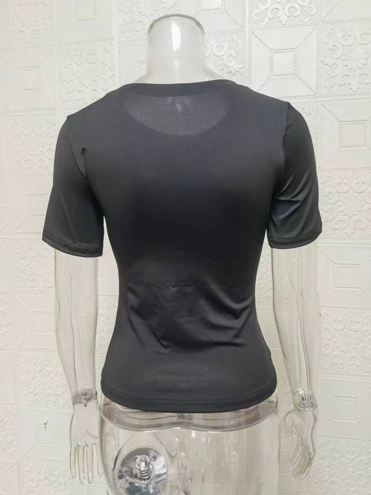R&B | Einfarbiges Slim-Fit-Unterhemd
