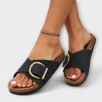 R&B | Stilvolle Schnallen Slide Sandalen